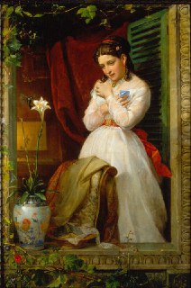 🎨 The love of the Humming Bird, 1869by Manuel Ocaranza 🇲🇽Oil on canvas. 145 x 100 cm.Museo Nacional de Arte, MexicoAbout the artwork:In "The Love of the Hummingbird," Ocaranza likely explores themes of love and nature through the symbolic representation of