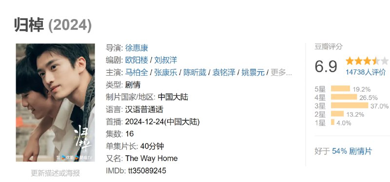 归棹 电视剧