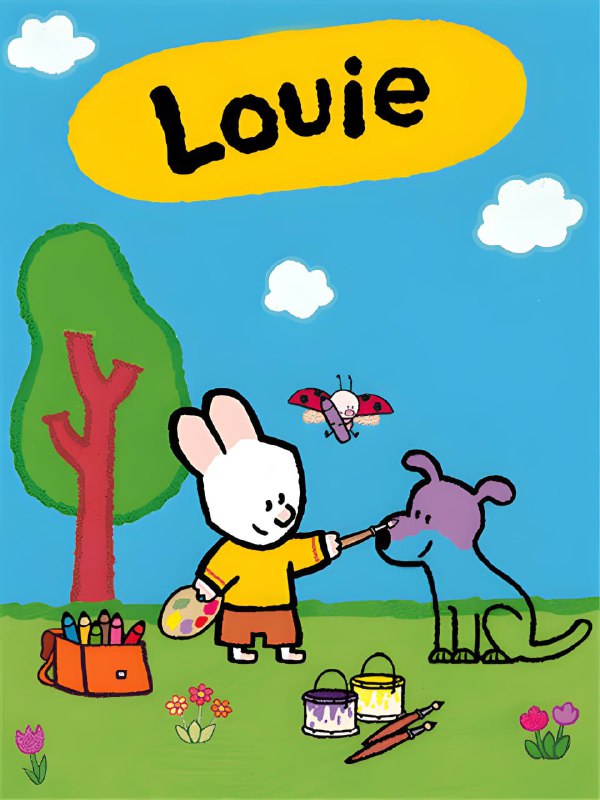 法国国宝级简笔画启蒙动画《路易小兔子Louie（1-4季）