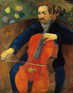 🎨 The Player Schneklud, 1894by Paul Gauguin 🇫🇷oil on canvas, 73.5 × 52.5 cmBaltimore Museum of Art, USAAbout the artwork:"The Player Schneklud" presumably features a portrait of a musician named Schneklud, a subject that reflects Gauguin’s interest in indi