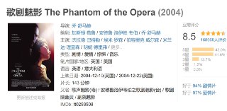 歌剧魅影 The Phantom of the Opera (2004)[免费在线观看][夸克网盘]